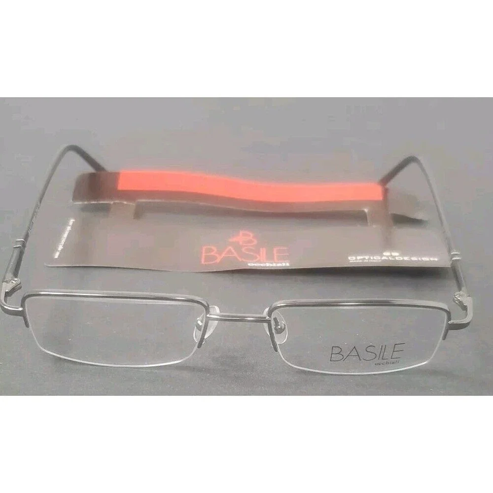 NEW BASILE Occhiali 9306 SILVER EYEGLASSES Sunglasses FRAMES COL 20 49/18 Italy‎